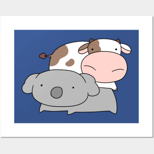 Koala and Little Cow Posters and Art